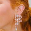 Accessories Treasure Jewels | Jeweled Statement Earrings - Pink