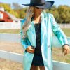 Blazers And Sets BuddyLove Clothing Label | Buddylove Avery Oversized Blazer - Aqua