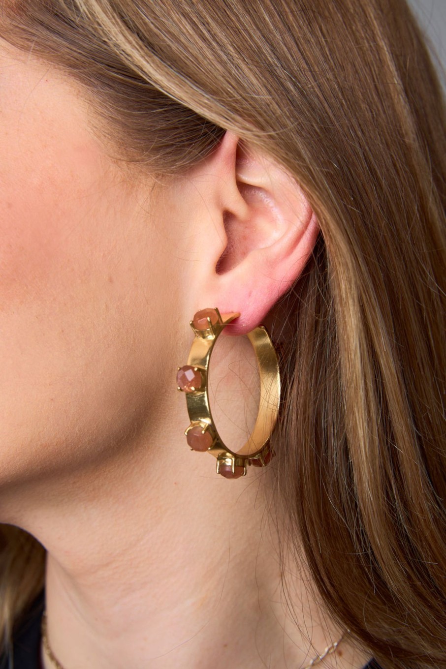 Accessories Ever Alice | Maria Statement Earrings - Peach