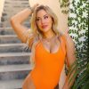 Swim BuddyLove Clothing Label | Buddylove Bondi One-Piece Swimsuit - Orange