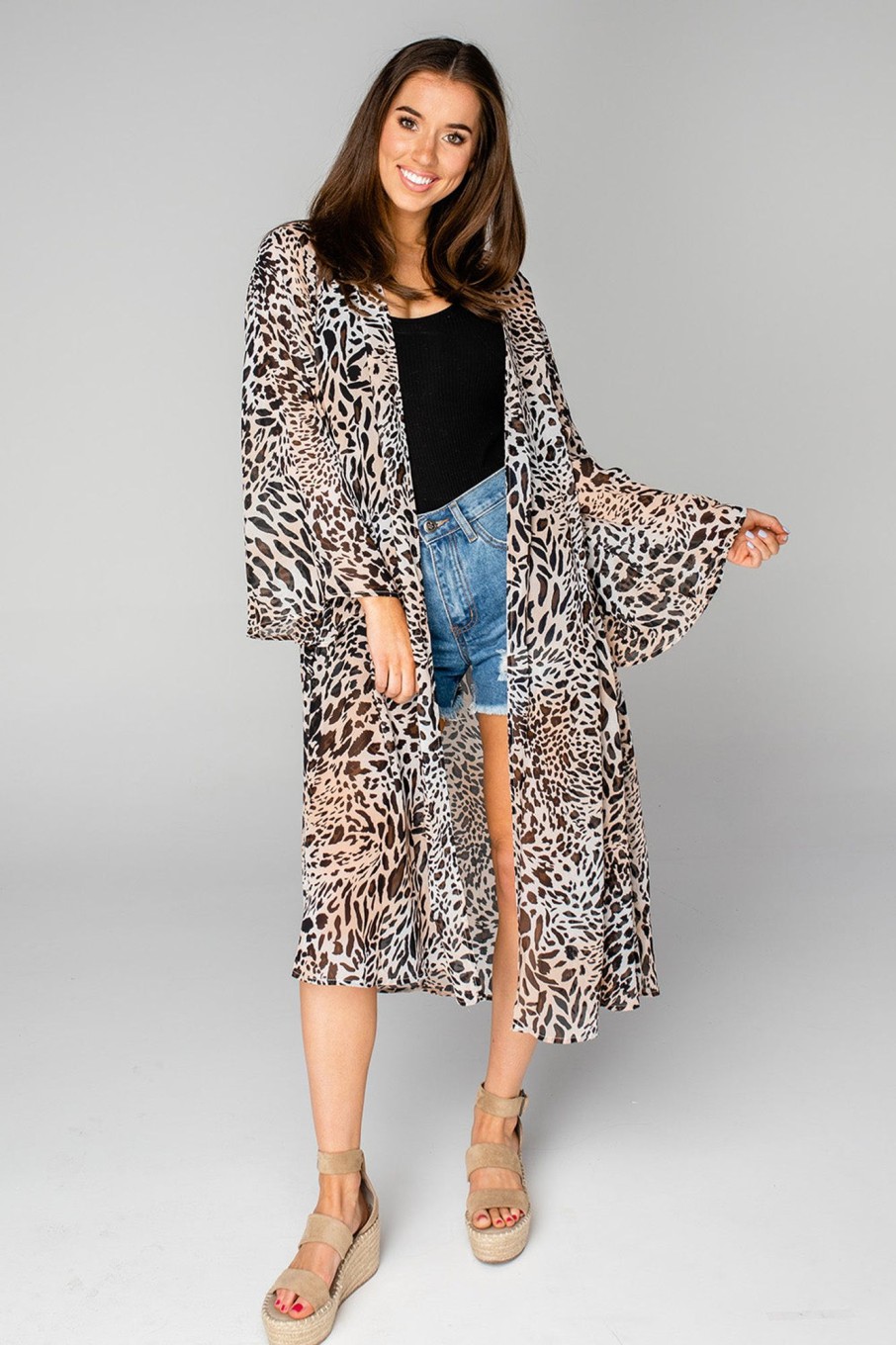 Tops BuddyLove Clothing Label | Buddylove Macie Midi Duster - Lagos