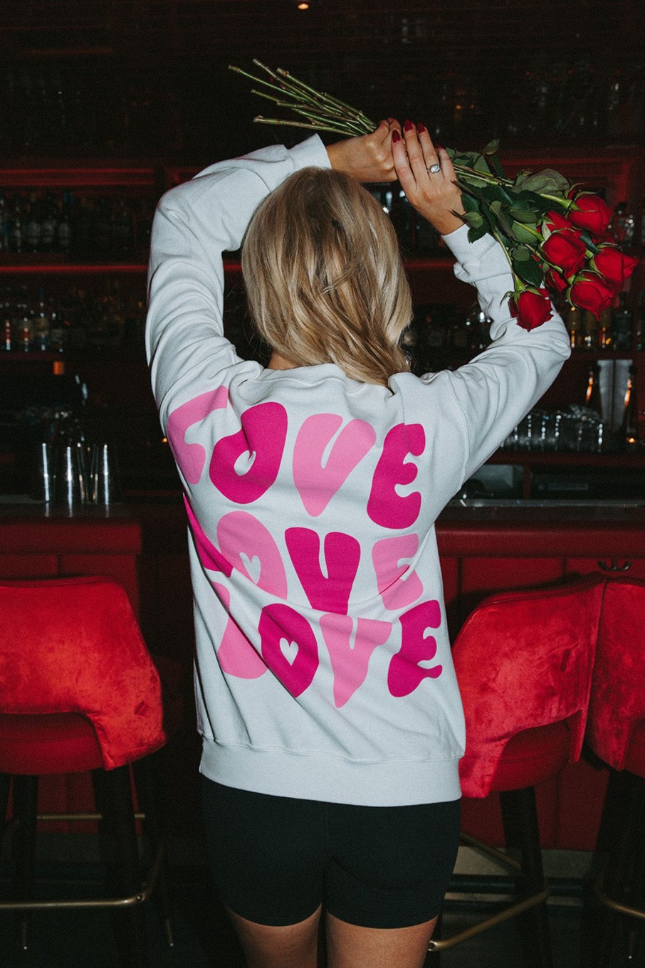 Tops BuddyLove Clothing Label | Buddylove Devon Graphic Sweatshirt - Love Love Love