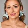 Accessories Linny Co | Fawna Statement Earrings - Arctic Mist