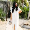 Dresses BuddyLove Clothing Label | Buddylove Carmen Cover Up Maxi Dress - Vanilla