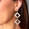 Accessories Treasure Jewels | Triad Statement Earrings - Gold