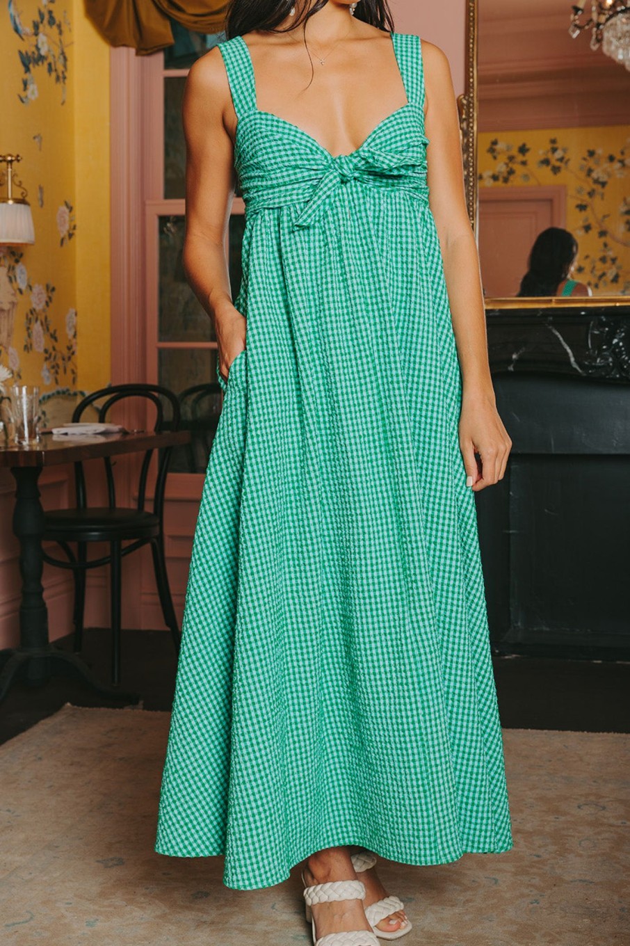 Dresses BuddyLove Clothing Label | Buddylove Kenny Smocked Back Maxi Dress - St. Patty