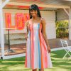 Dresses BuddyLove Clothing Label | Buddylove Lexi Tie-Shoulder Midi Dress - Cayman Islands