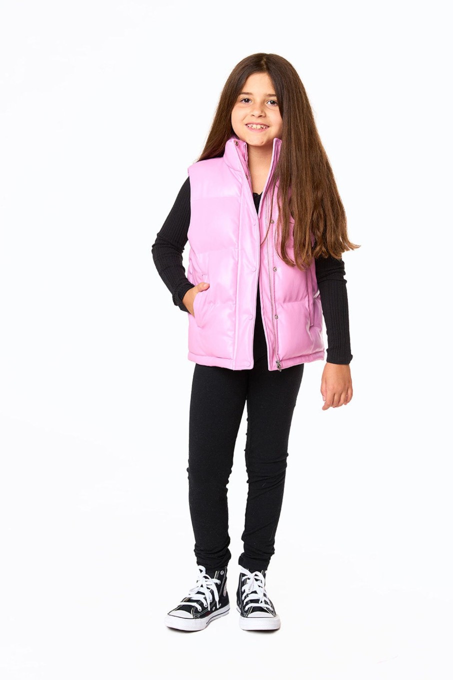 Family BuddyLove Clothing Label | Buddylove Mini Helen Puffer Vest - Bubble Gum