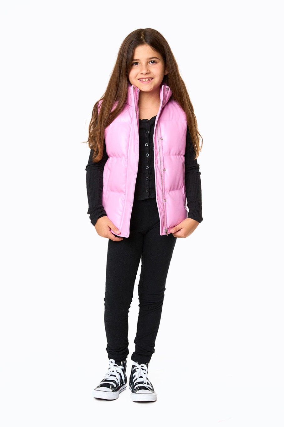 Family BuddyLove Clothing Label | Buddylove Mini Helen Puffer Vest - Bubble Gum