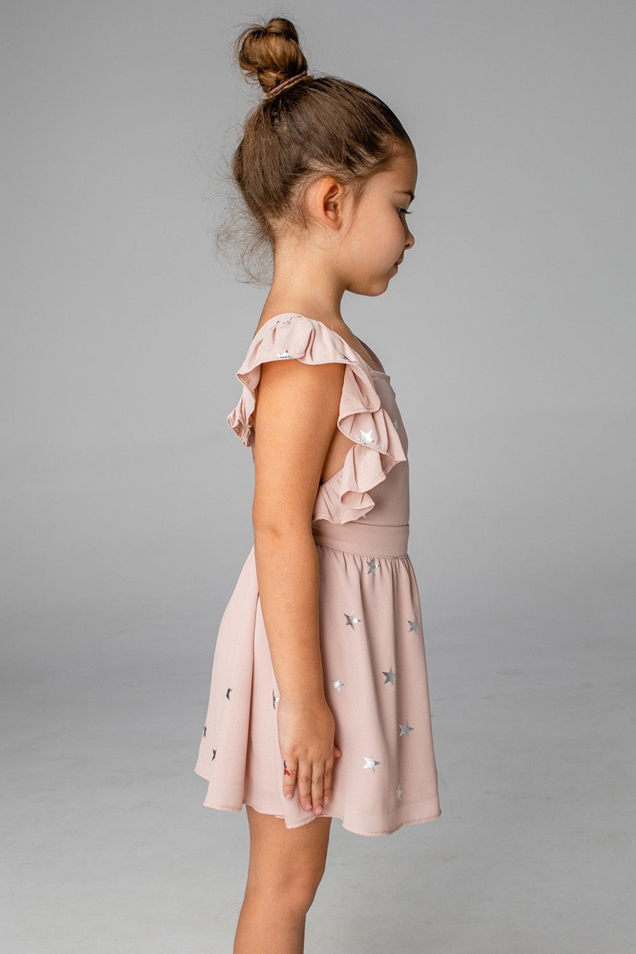 Family BuddyLove Clothing Label | Buddylove Shiloh Girl'S Flutter Sleeve Dress - Stardust