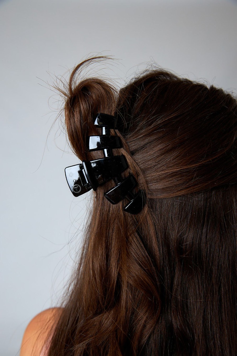 Accessories Teleties | Teleties Medium Hair Clip - Jet Black