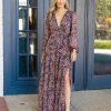 Dresses BuddyLove Clothing Label | Buddylove Zodiak Long Sleeve Maxi Dress - Siren