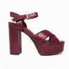 Accessories ShuShop | Eugenia Platform Heel - Wine