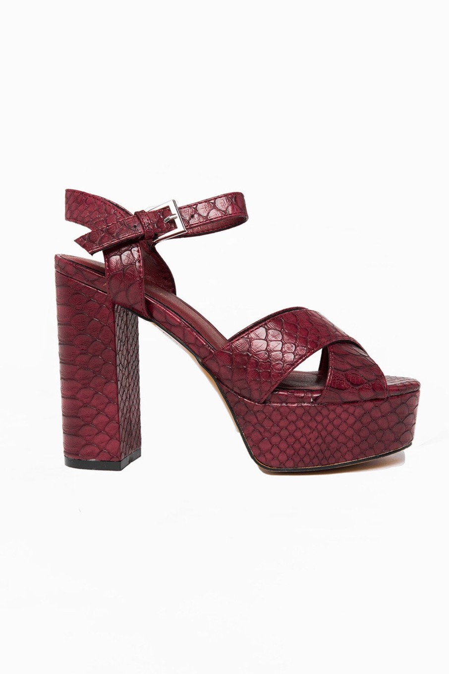 Accessories ShuShop | Eugenia Platform Heel - Wine