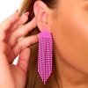 Accessories Treasure Jewels | Jelly Statement Earrings - Neon Pink