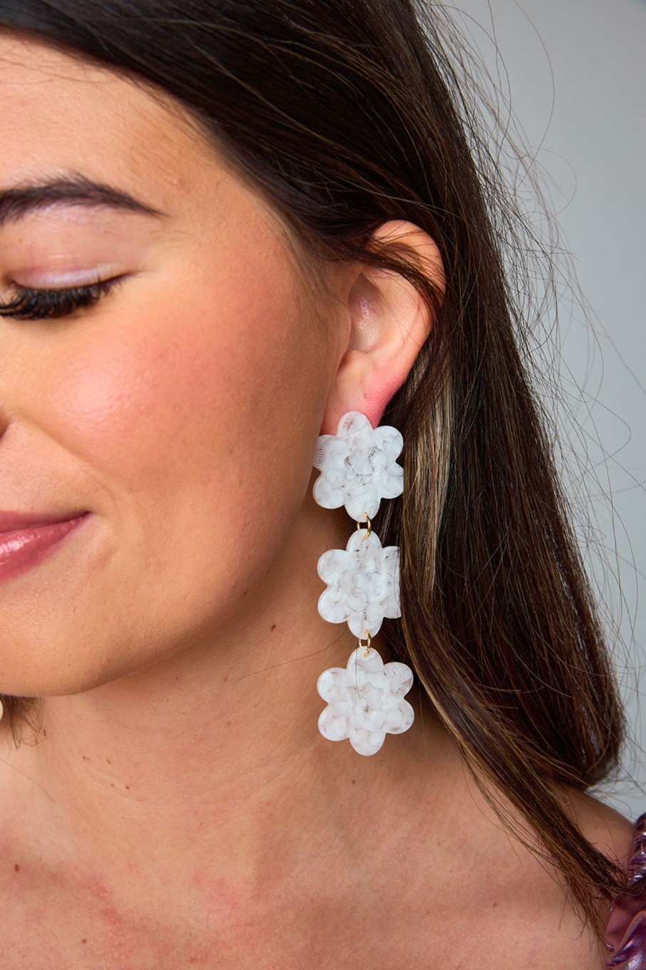 Accessories Linny Co | Linny Co Xx Bl Zoey Statement Earrings - Shore