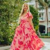 Dresses BuddyLove Clothing Label | Buddylove Jules Flutter Sleeve Maxi Dress - Fiji