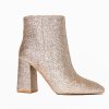 Accessories Shushop | Veronica Booties - Gold Glitter