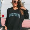 Tops BuddyLove Clothing Label | Buddylove Corey Graphic Sweatshirt - University