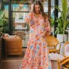 Dresses BuddyLove Clothing Label | Buddylove Greta Long Sleeve Maxi Dress - Wild Flower