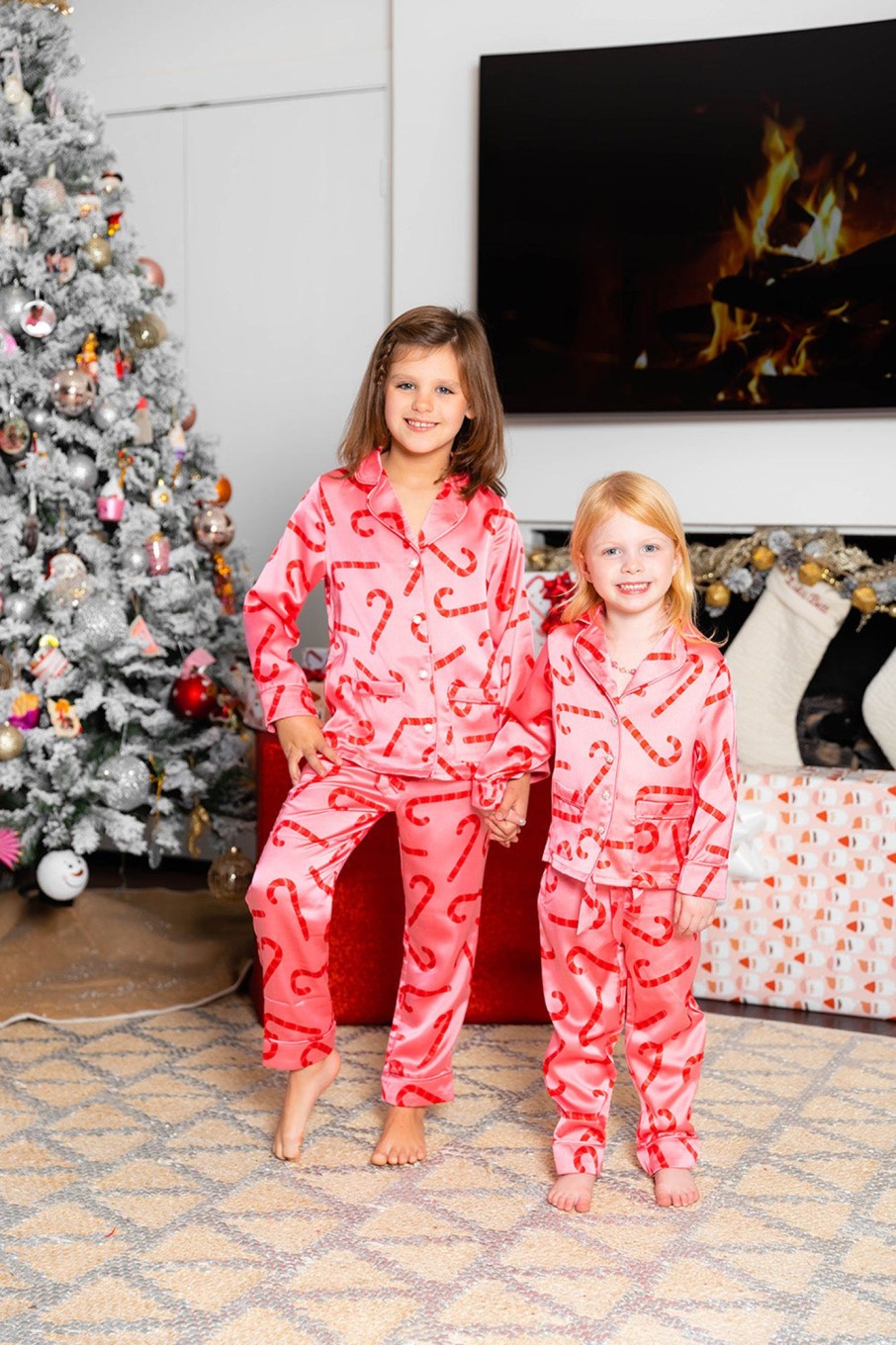 Family BuddyLove Clothing Label | Buddylove Mini Penelope Loungewear - Peppermint Stick