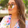 Accessories BuddyLove Clothing Label | Buddylove Farrah Round Metal Sunglasses - Pink