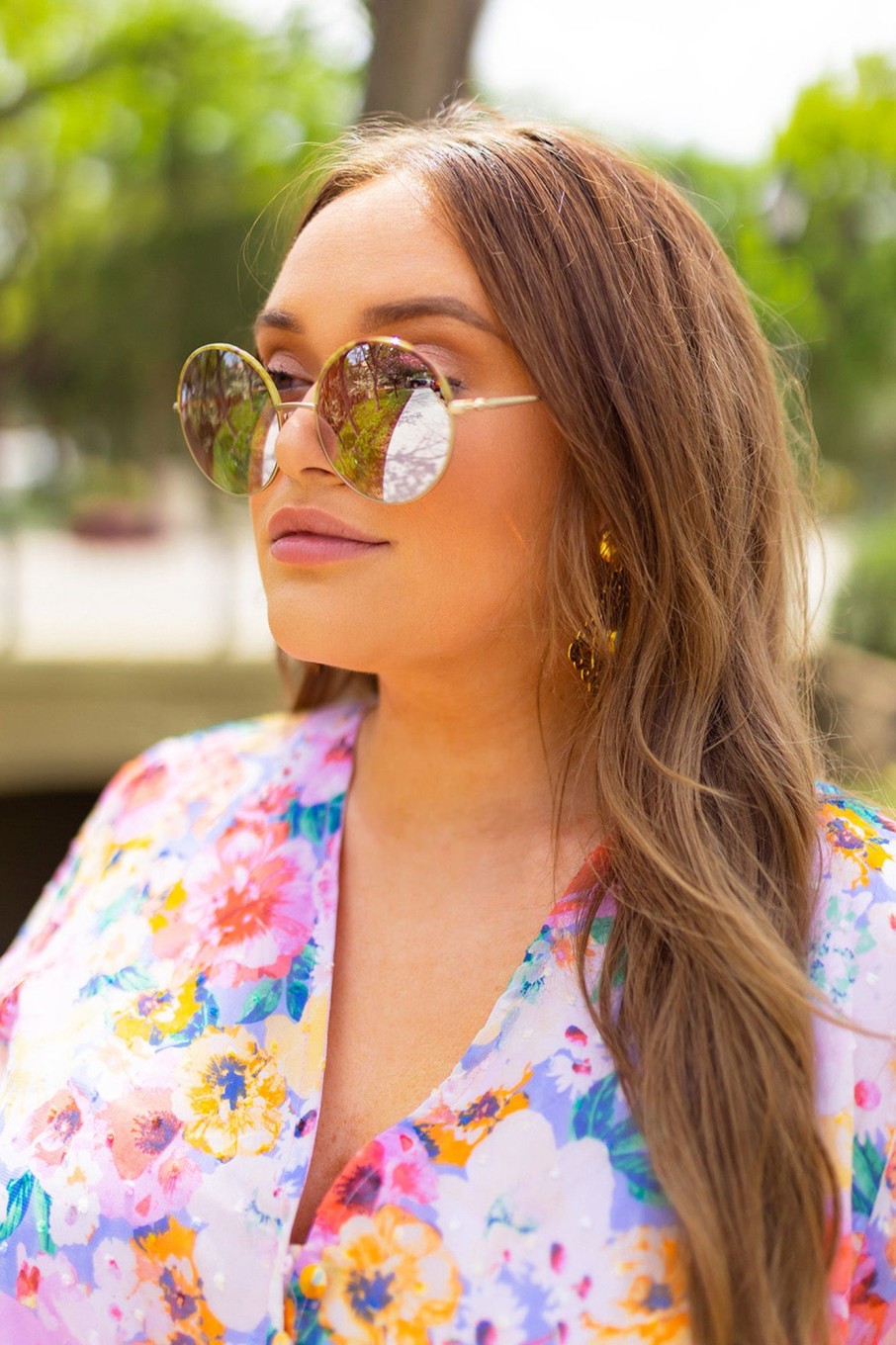 Accessories BuddyLove Clothing Label | Buddylove Farrah Round Metal Sunglasses - Pink