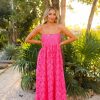 Dresses BuddyLove Clothing Label | Buddylove Tiana Lace Midi Dress - Hot Pink