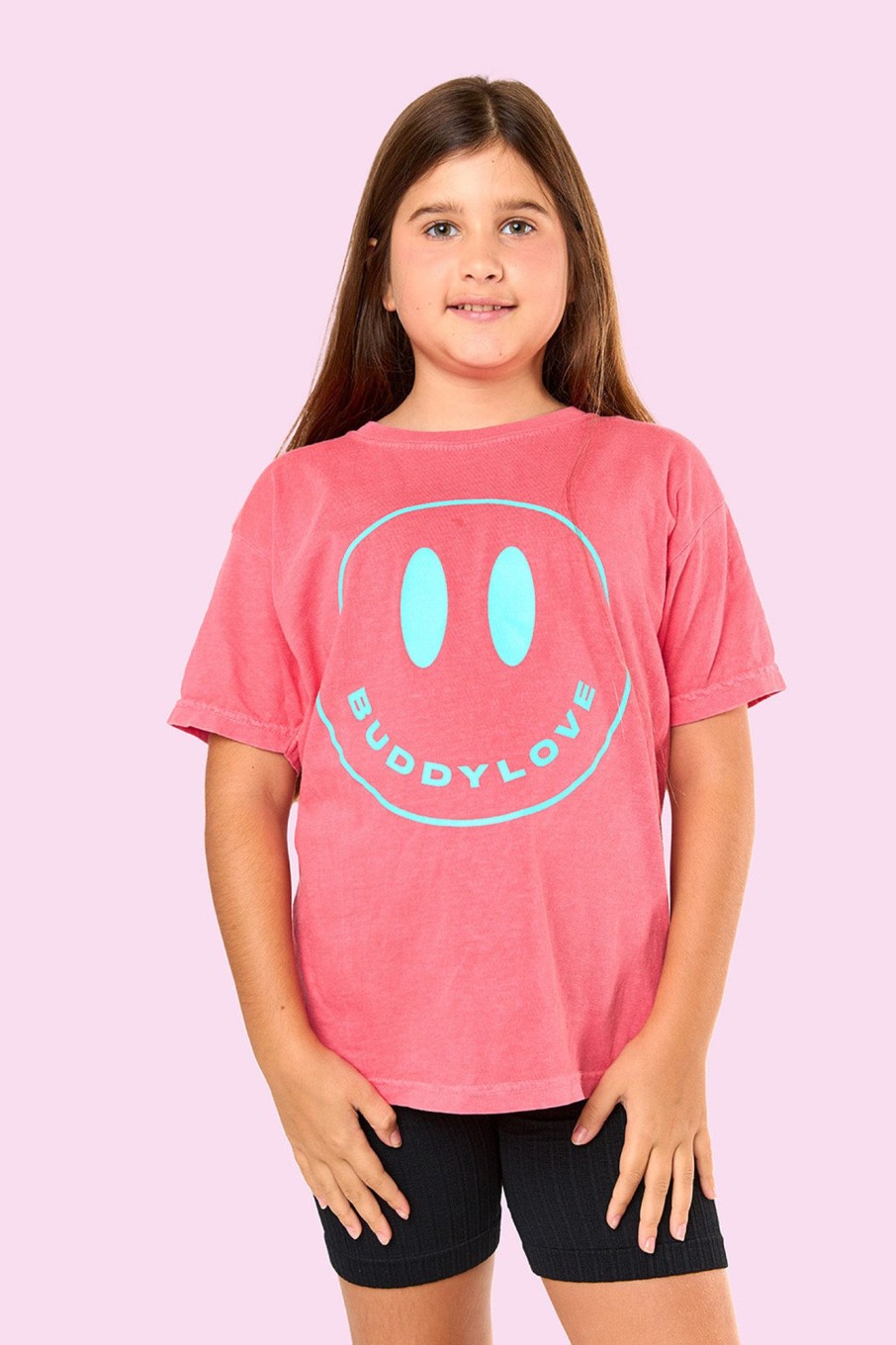 Family BuddyLove Clothing Label | Happy Face Youth Graphic Tee - Watermelon