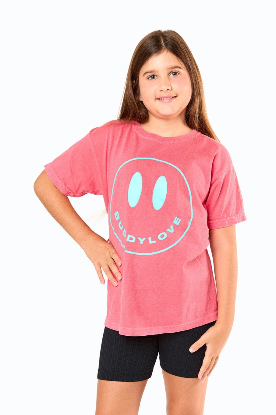 Family BuddyLove Clothing Label | Happy Face Youth Graphic Tee - Watermelon