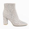 Accessories Betsy Johnson | Cady Rhinestone Booties - Silver