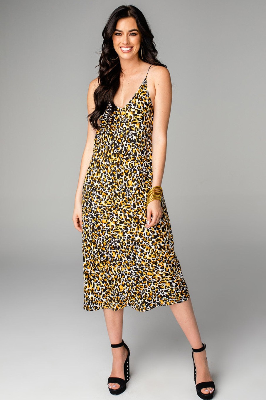 Dresses BuddyLove Clothing Label | Buddylove Tiff Midi Slip Dress - Alleycat