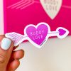 Accessories BuddyLove Clothing Label | Buddylove Arrow Heart Sticker