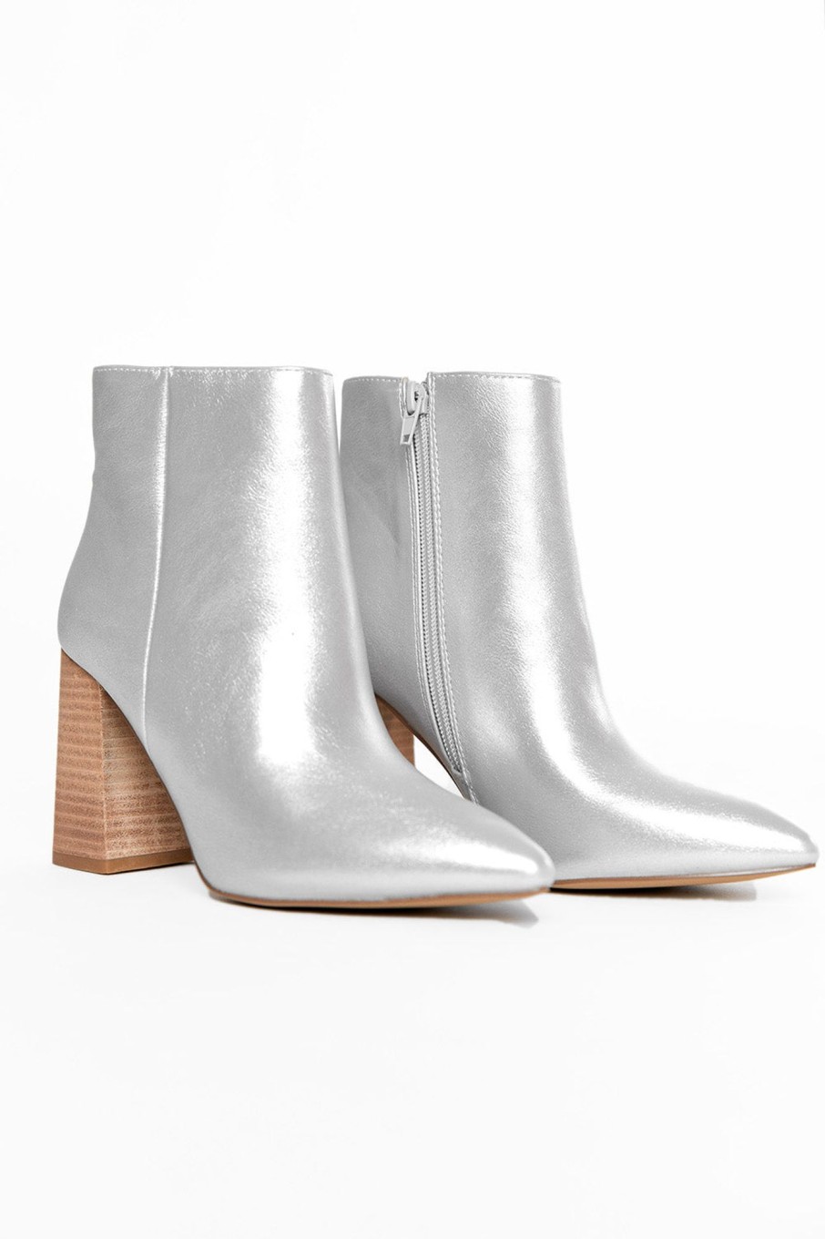 Accessories ShuShop | Veronica Booties- Silver