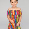 Family BuddyLove Clothing Label | Buddylove Ainsley Girl'S Top And Skirt Set - Rainbow Bright