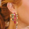 Accessories Treasure Jewels | Jeweled Statement Earrings - Pastel