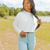 Tops BuddyLove Clothing Label | Buddylove Frannie Long Sleeve Crop Top - Cotton