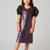 Family BuddyLove Clothing Label | Buddylove Gigi Sequin Girls Dress - Peacock