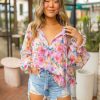 Tops BuddyLove Clothing Label | Buddylove Mandy Long Sleeve Blouse - Estate