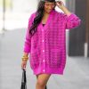 Dresses BuddyLove Clothing Label | Buddylove Twiggy Cardigan Dress - Passion Fruit