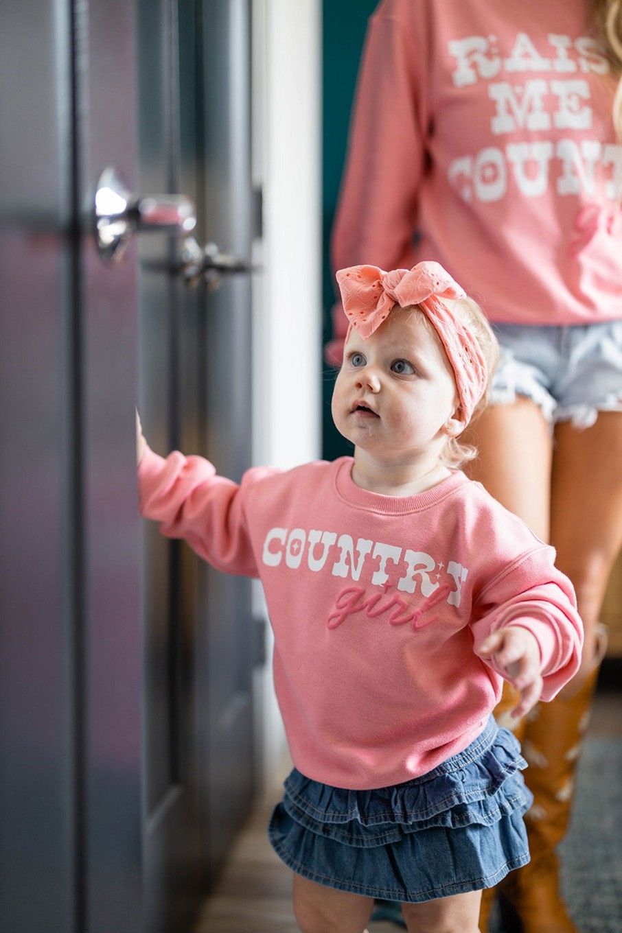 Family BuddyLove Clothing Label | Buddylove Lil Daisy Graphic Sweatshirt - Raisin A Country Girl