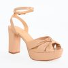 Accessories PGF Footwear | Lauren Knotted Heel - Nude