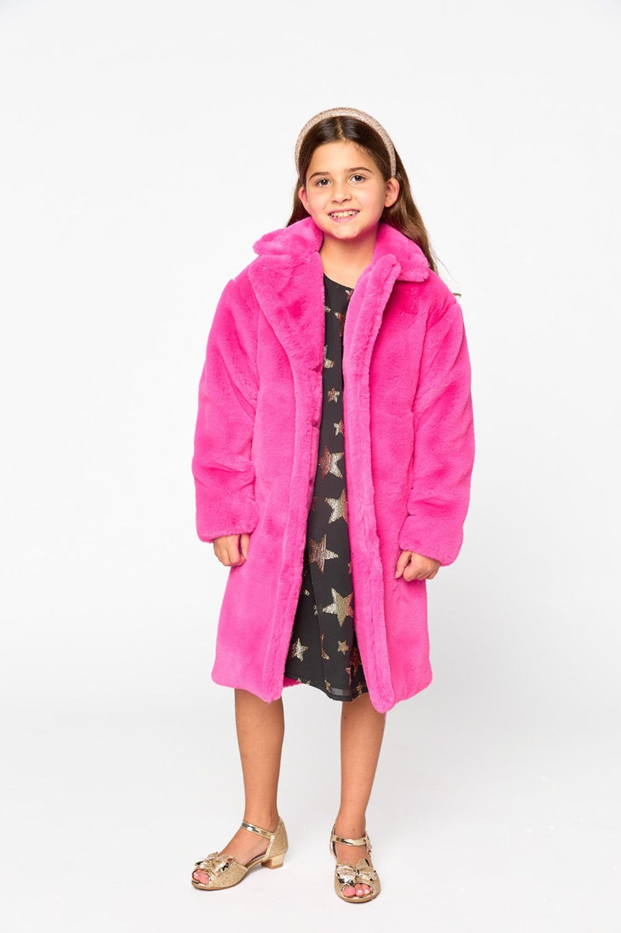 Family BuddyLove Clothing Label | Buddylove Mini Zoey Coat - Hot Pink