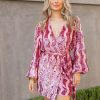 Dresses BuddyLove Clothing Label | Buddylove Adeline Sequin Wrap Dress - Mauve