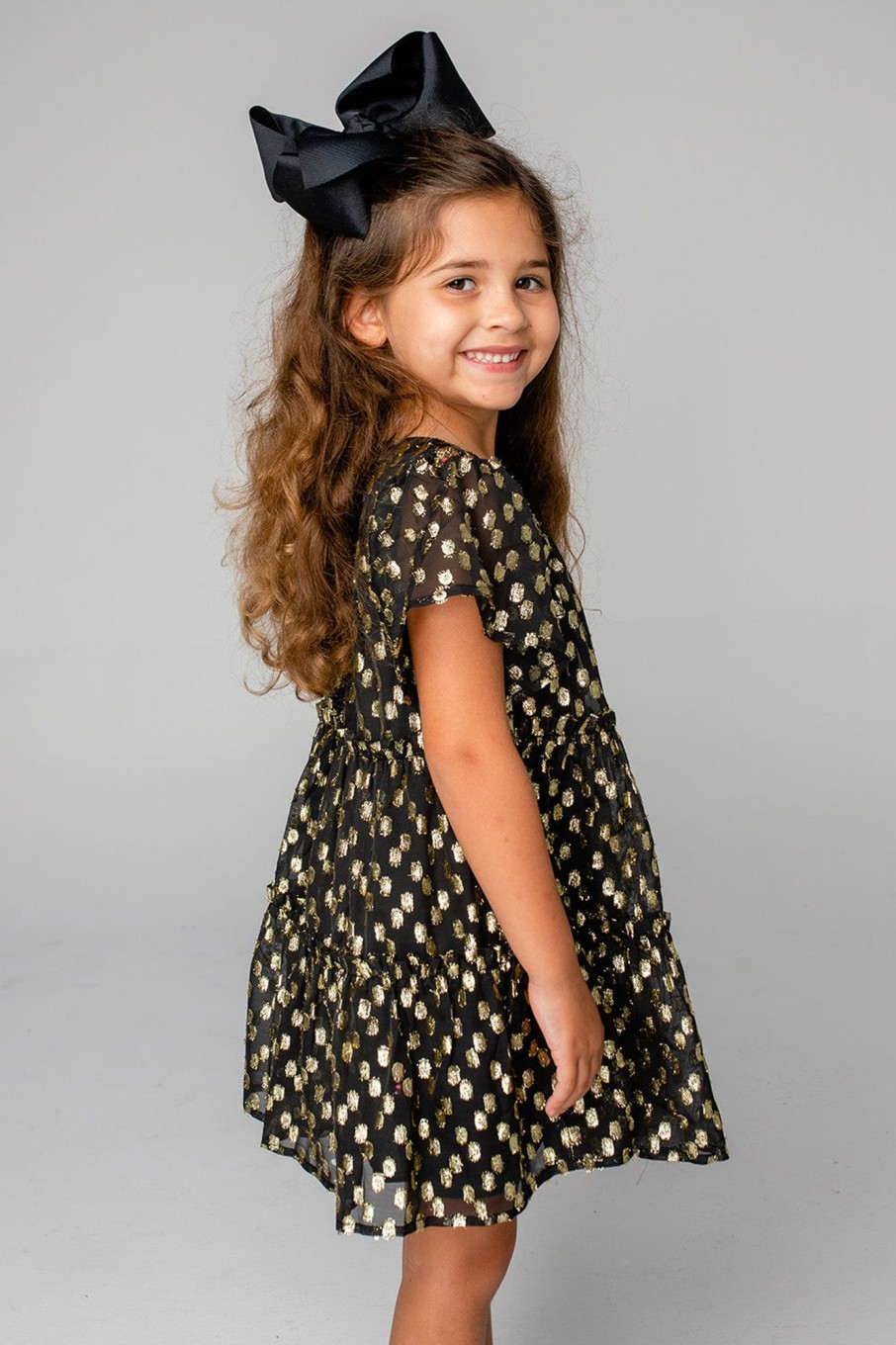 Family BuddyLove Clothing Label | Buddylove Kenzie Girl'S Dress - Coins