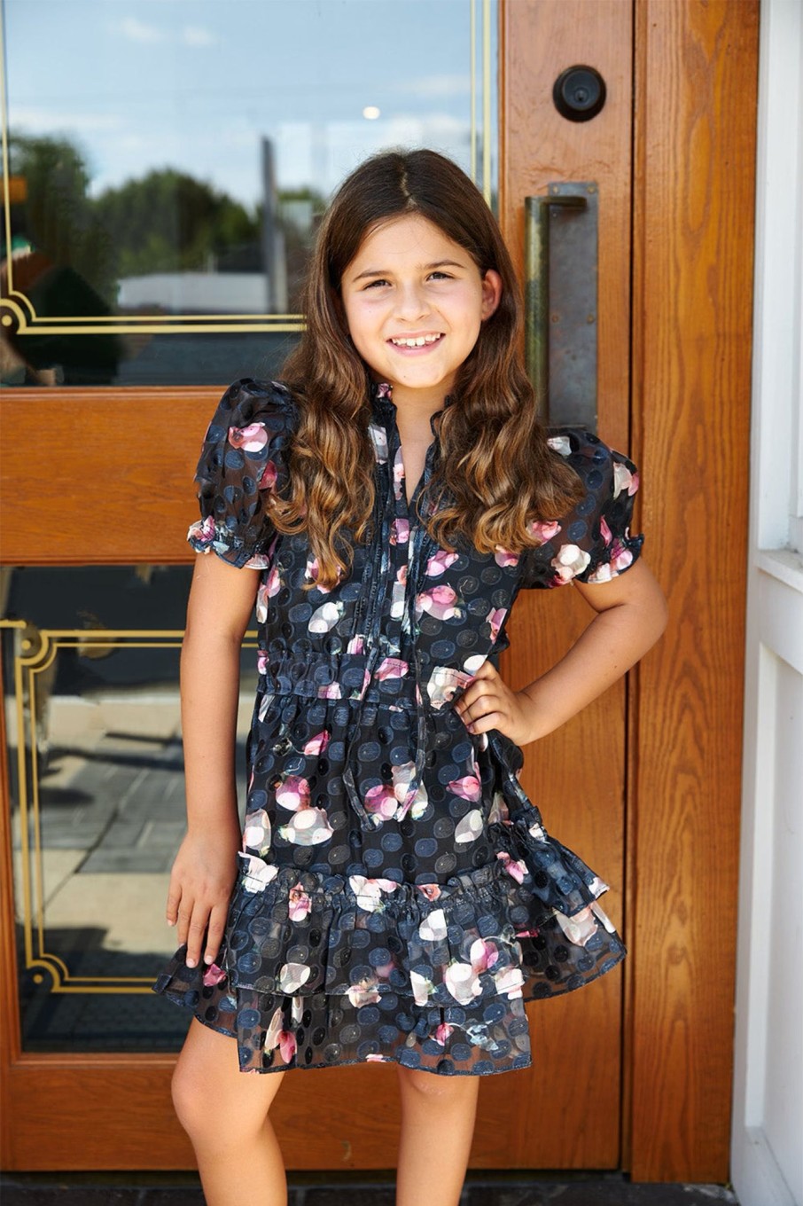 Family BuddyLove Clothing Label | Buddylove Mini Clementine Girls Dress - Twilight