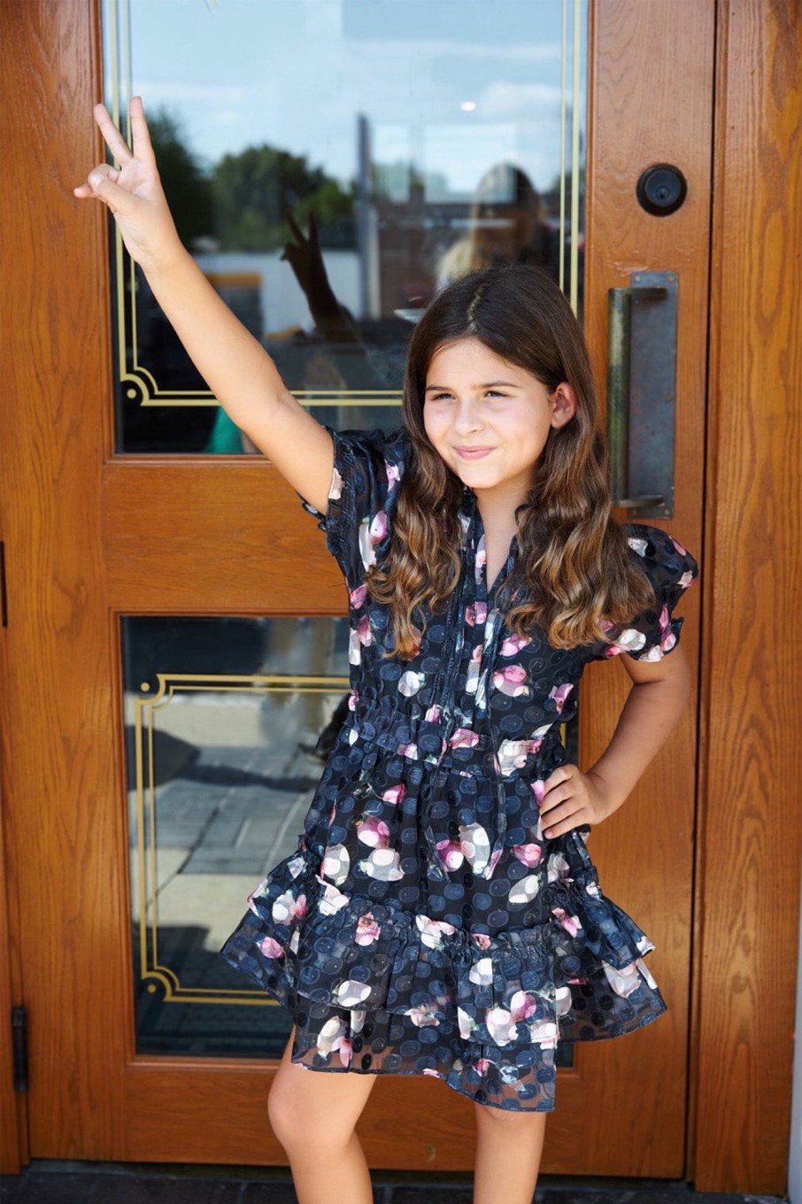 Family BuddyLove Clothing Label | Buddylove Mini Clementine Girls Dress - Twilight