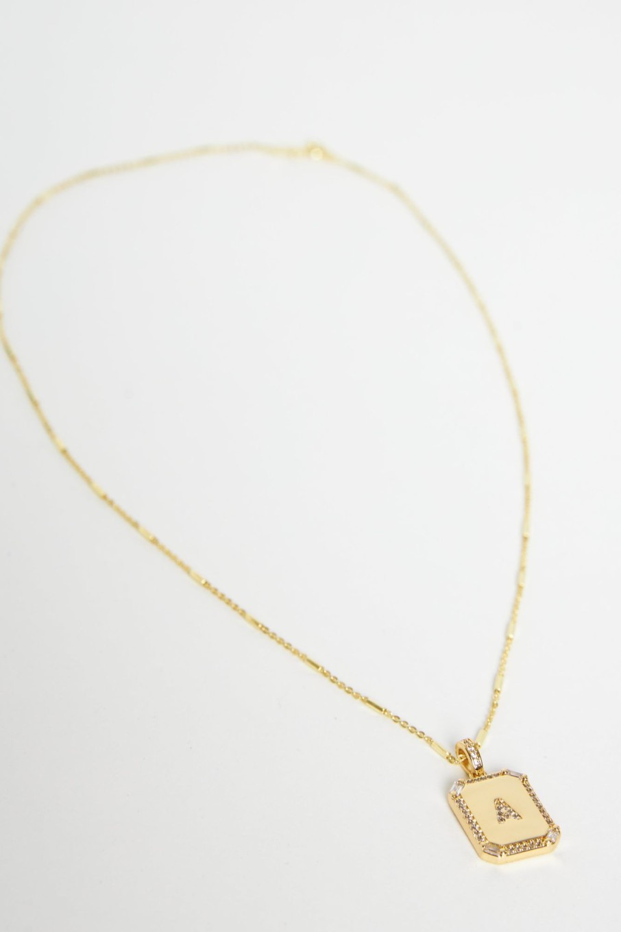 Accessories Kinsey Designs | Initial Tile Necklace - Gold