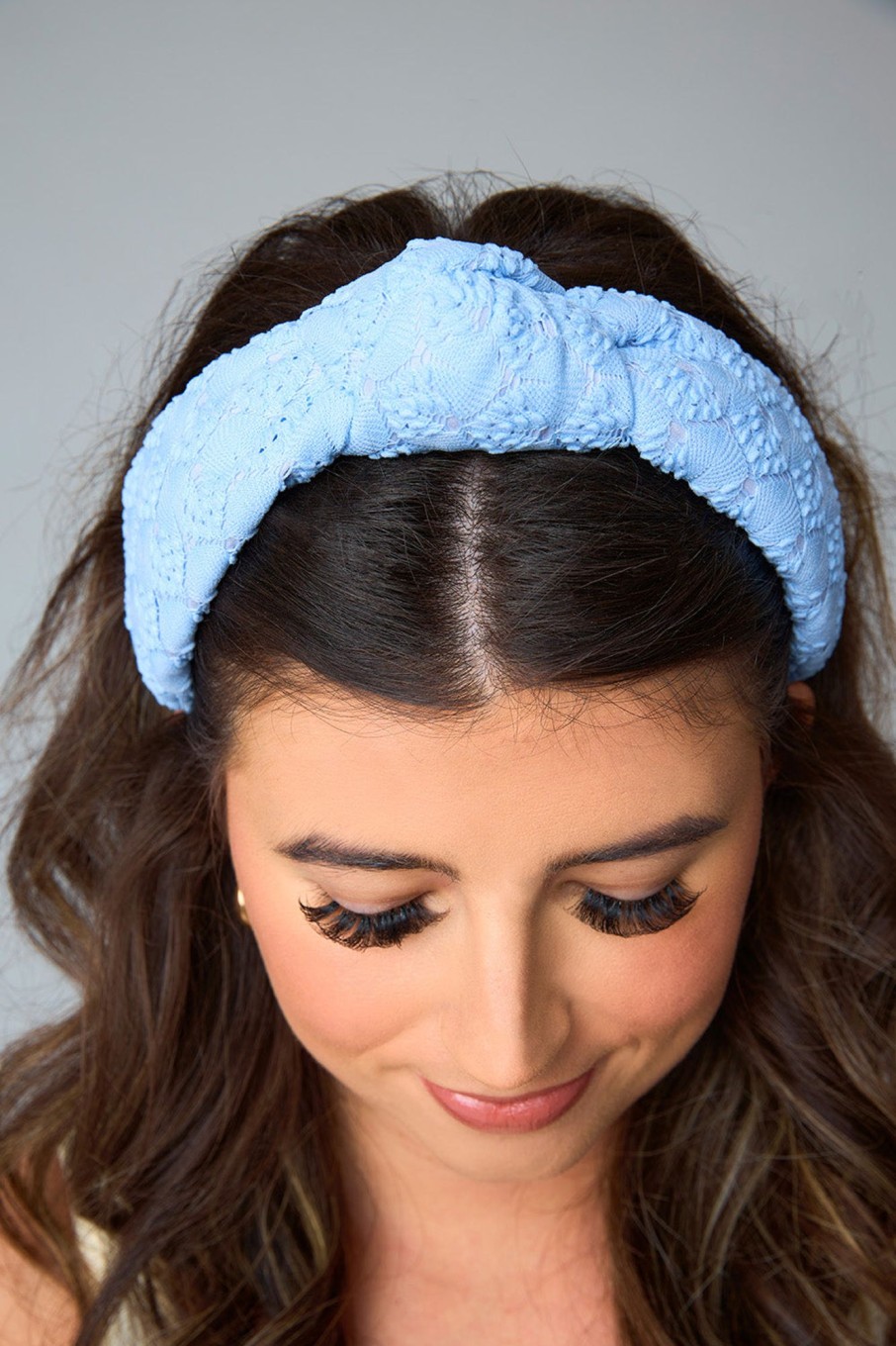 Accessories Bohemian Gemme | Olivia Lace Headband - Blue