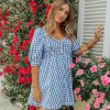 Dresses BuddyLove Clothing Label | Buddylove Poppy Puff Sleeve Mini Dress - Nantucket